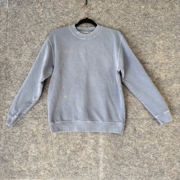 Folklore Taylor Swift Swifty Cardigan Sky Blue Eras Sweatshirt Size Small - Picture 2 of 15